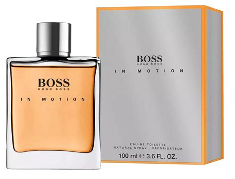 boss in motion aftershave.